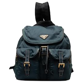 Prada-Prada Blue Tessuto Backpack-Blue