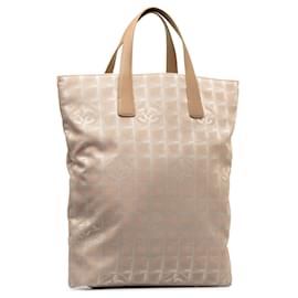 Chanel-Chanel Brown New Travel Line Tote-Brown,Beige