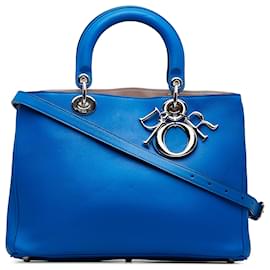 Dior-Dior Blue Medium Diorissimo Satchel-Blue