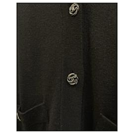 Chanel-Gilet in cashmere con bottoni CC-Blu navy