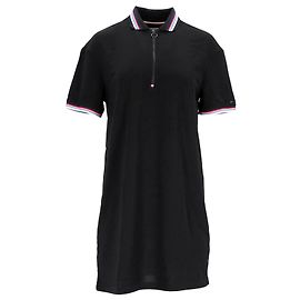 Tommy Hilfiger Womens Modern Polo Dress in Black Polyester Black