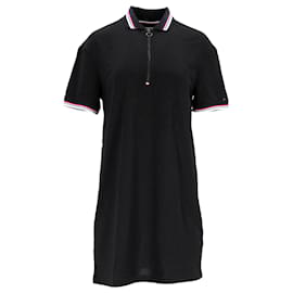 Tommy Hilfiger-Tommy Hilfiger Womens Modern Polo Dress in Black Polyester-Black