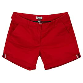 Tommy Hilfiger-Shorts femininos de algodão-Vermelho