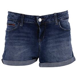Tommy Hilfiger Womens Classic Distressed Denim Shorts Blue