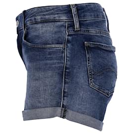 Tommy Hilfiger-Womens Classic Distressed Denim Shorts-Blue