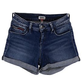 Tommy Hilfiger Pantalones cortos de corte regular para mujer Azul