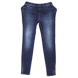 Tommy Hilfiger-Jeans skinny de cintura média feminino-Azul