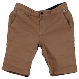 Tommy Hilfiger-Shorts masculinos de ajuste regular-Marrom,Bege