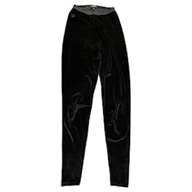 Chanel-Pantalones, leggings-Negro