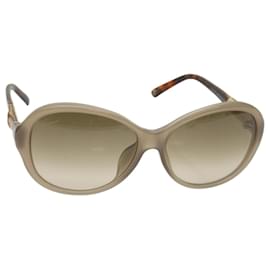 Gucci-GUCCI Gafas de sol de bambú plástico Marrón Auth 66637-Castaño