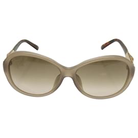 Gucci-GUCCI Gafas de sol de bambú plástico Marrón Auth 66637-Castaño