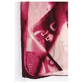 Dior-Seda cuadrada-Rosa