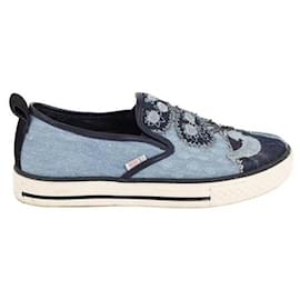 Red Valentino-Blue sneakers-Blue