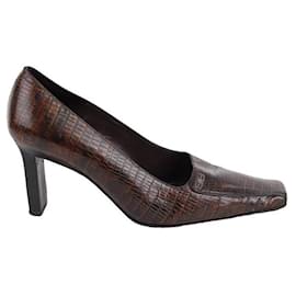 Balenciaga-Leather Heels-Brown