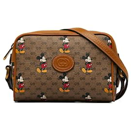Gucci-GUCCI Handtaschen Disney x Gucci-Braun