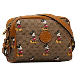 Gucci-GUCCI Handtaschen Disney x Gucci-Braun