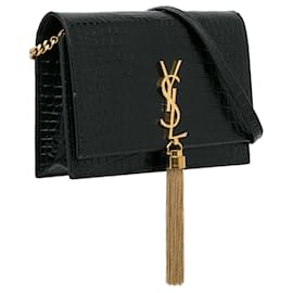 Saint Laurent-SAINT LAURENT Handbags Kate monogramme-Black