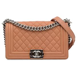Chanel-CHANEL Handbags Boy-Brown