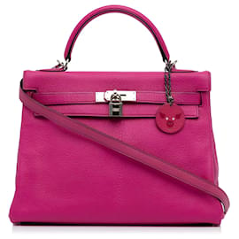 Hermès-HERMES Handtaschen Kelly 32-Pink