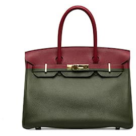 Hermès-HERMES Sacs à main Birkin 30-Rouge