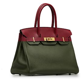 Hermès-HERMES Sacs à main Birkin 30-Rouge