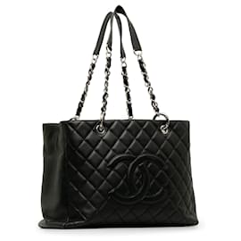 Chanel-CHANEL Bolsas Clássicas CC Compras-Preto