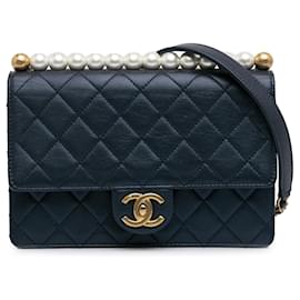 Chanel-CHANEL Handtaschen Perlentasche-Blau