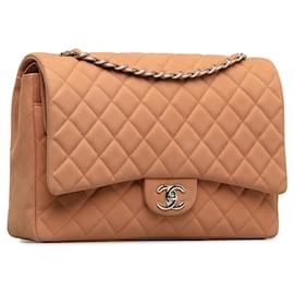 Chanel-CHANEL Handbags Timeless/classique-Brown