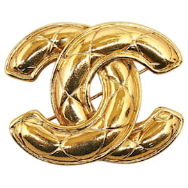 Chanel-CHANEL Alfileres y broches-Dorado