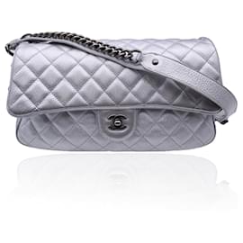 Chanel-Chanel Shoulder Bag Easy Flap-Silvery