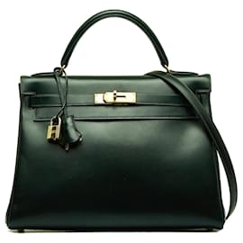 Hermès-HERMES Handbags Kelly 32-Green
