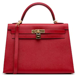 Hermès-HERMES Handtaschen Kelly 32-Rot
