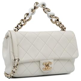 Chanel-CHANEL Handtaschen Zeitlos/klassisch-Weiß
