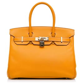 Hermès-Sacs à main HERMES-Orange