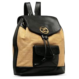 Chanel-CHANEL Backpacks-Brown