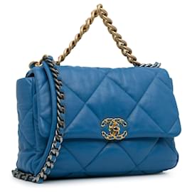 Chanel-CHANEL Handtaschen Chanel 19-Blau