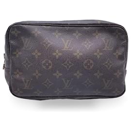 Louis Vuitton-Louis Vuitton Clutch Bag Vintage Trousse de Toilette-Braun