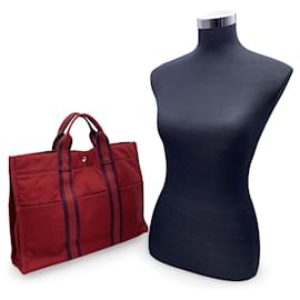 Hermès-Hermès-Einkaufstasche Vintage Fourre-Tout-Rot