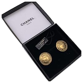 Chanel-Pendientes de Chanel-Dorado