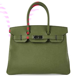Hermès-HERMES Sacs à main Birkin 30-Rouge