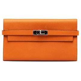 Hermès-Portafogli Hermes-Arancione