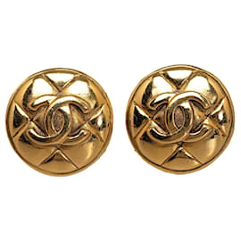 Chanel-Pendientes de Chanel-Dorado