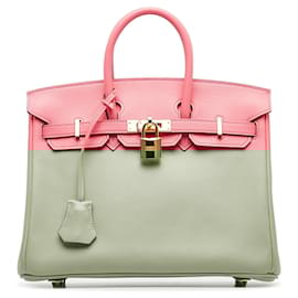 Hermès-HERMES Sacs à main Birkin 25-Rose
