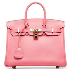 Hermès-HERMES Handtaschen Birkin 25-Pink