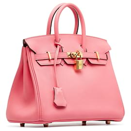 Hermès-HERMES Handtaschen Birkin 25-Pink