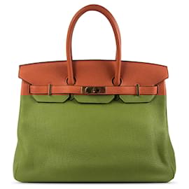 Hermès-Sacs à main HERMES-Orange
