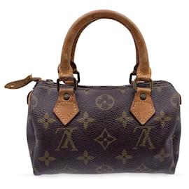 Louis Vuitton-Louis Vuitton Bolsa Vintage Nano Speedy / Mini-HL-Marrom