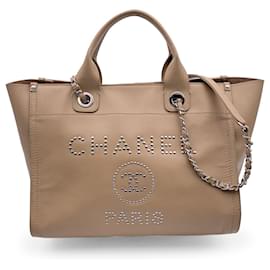Chanel-Chanel Tote Bag Deauville-Beige