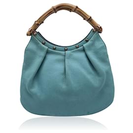 Gucci-Gucci Hobos Bambou-Turquoise