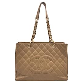 Chanel-Chanel Tote Bag Grand shopping-Beige